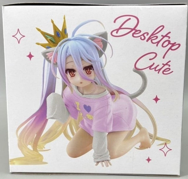 Taito No Game No Life – Shiro Desktop Cute Figure Cat Ear T-Shirt Ver. Renewal