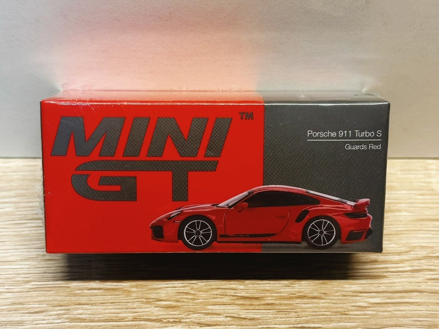 Mini GT Porsche 911 Turbo S Guards Red 1/64 Diecast Model Car Collectible