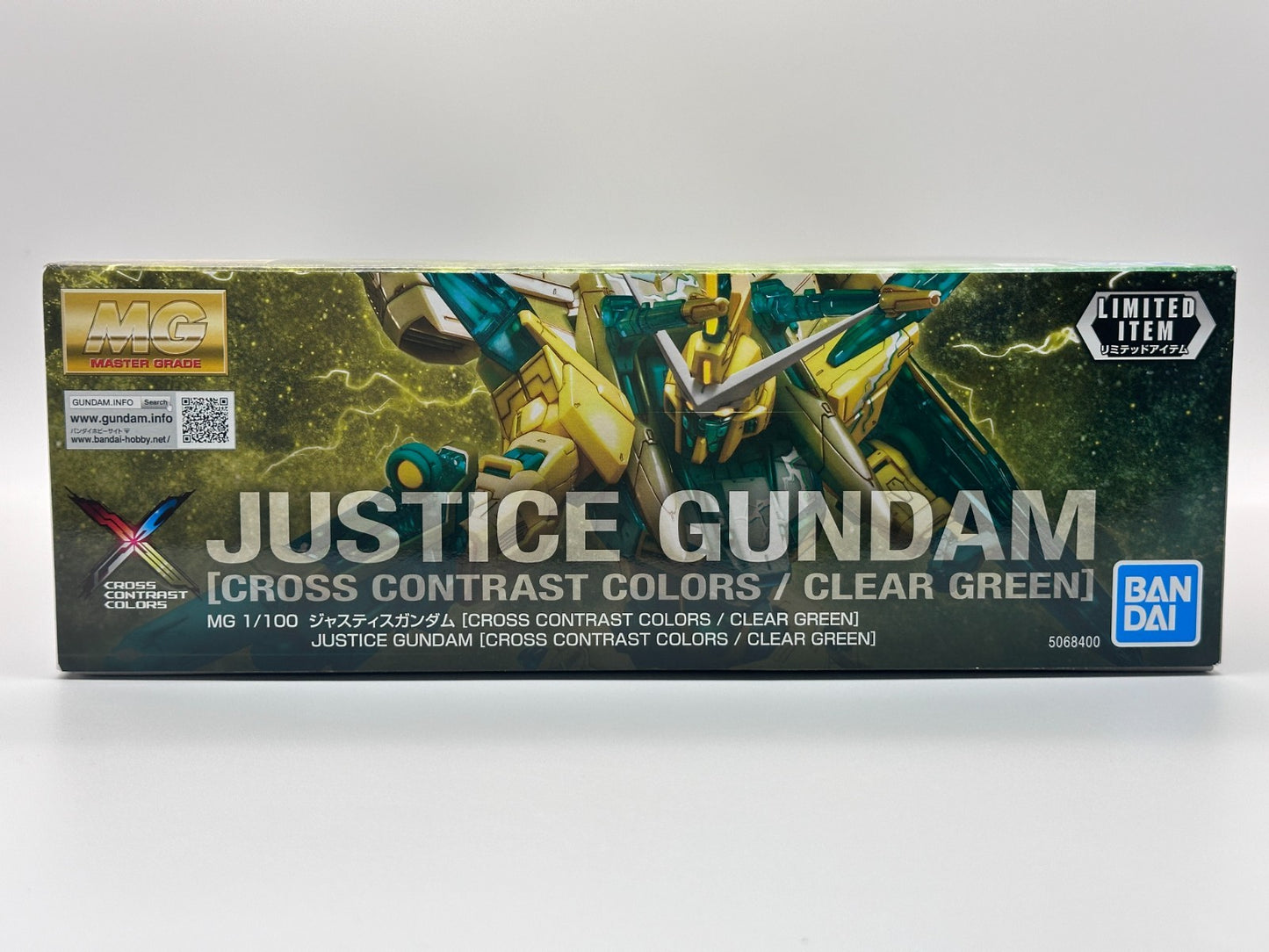 MG 1/100 Justice Gundam Cross Contrast Colors Clear Green | Limited Edition