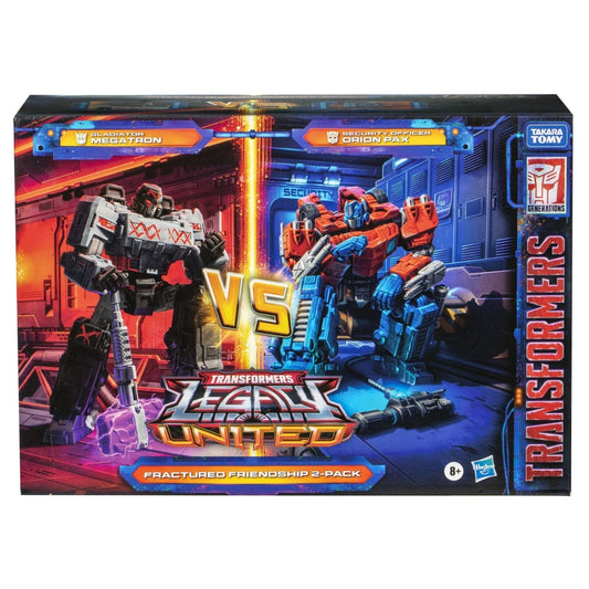 Transformers Legacy United Fractured Friendship 2-Pack Megatron Orion Pax Takara