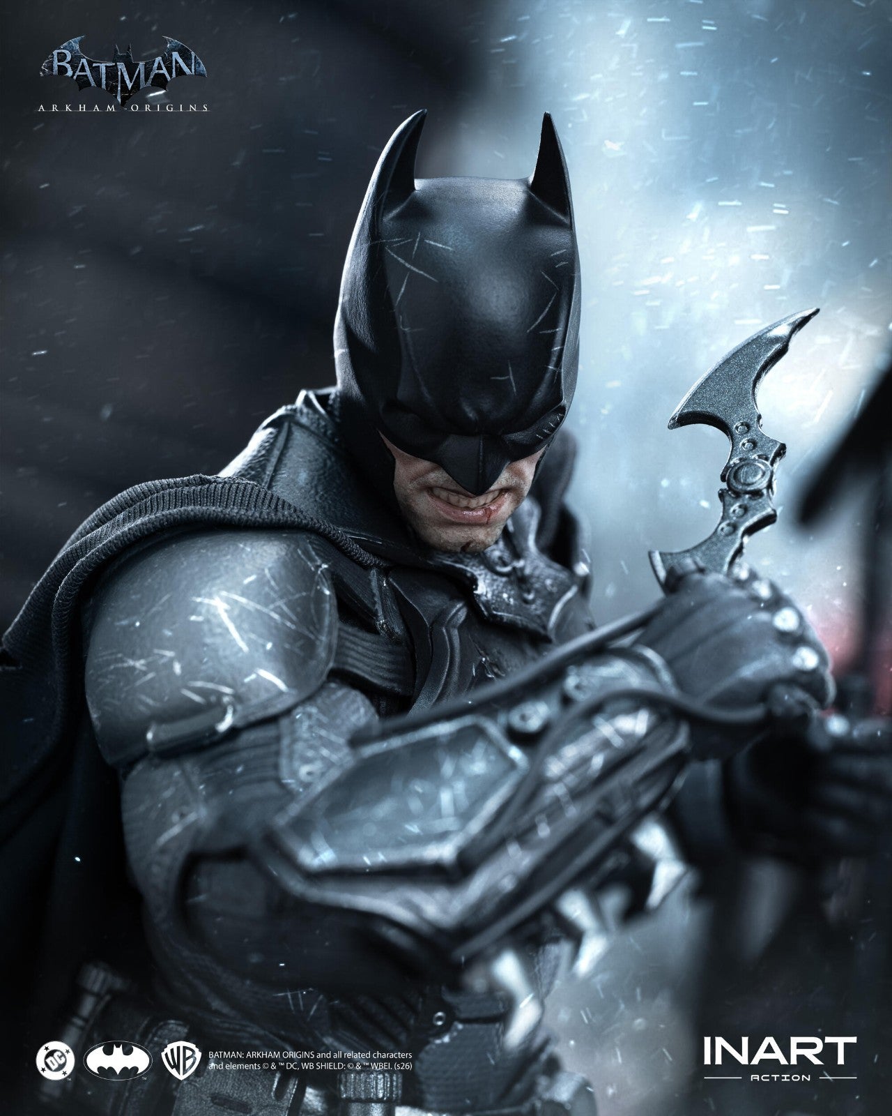 INART Batman Arkham Origins Battle Damaged 1/12 Figure DC Action PREORDER