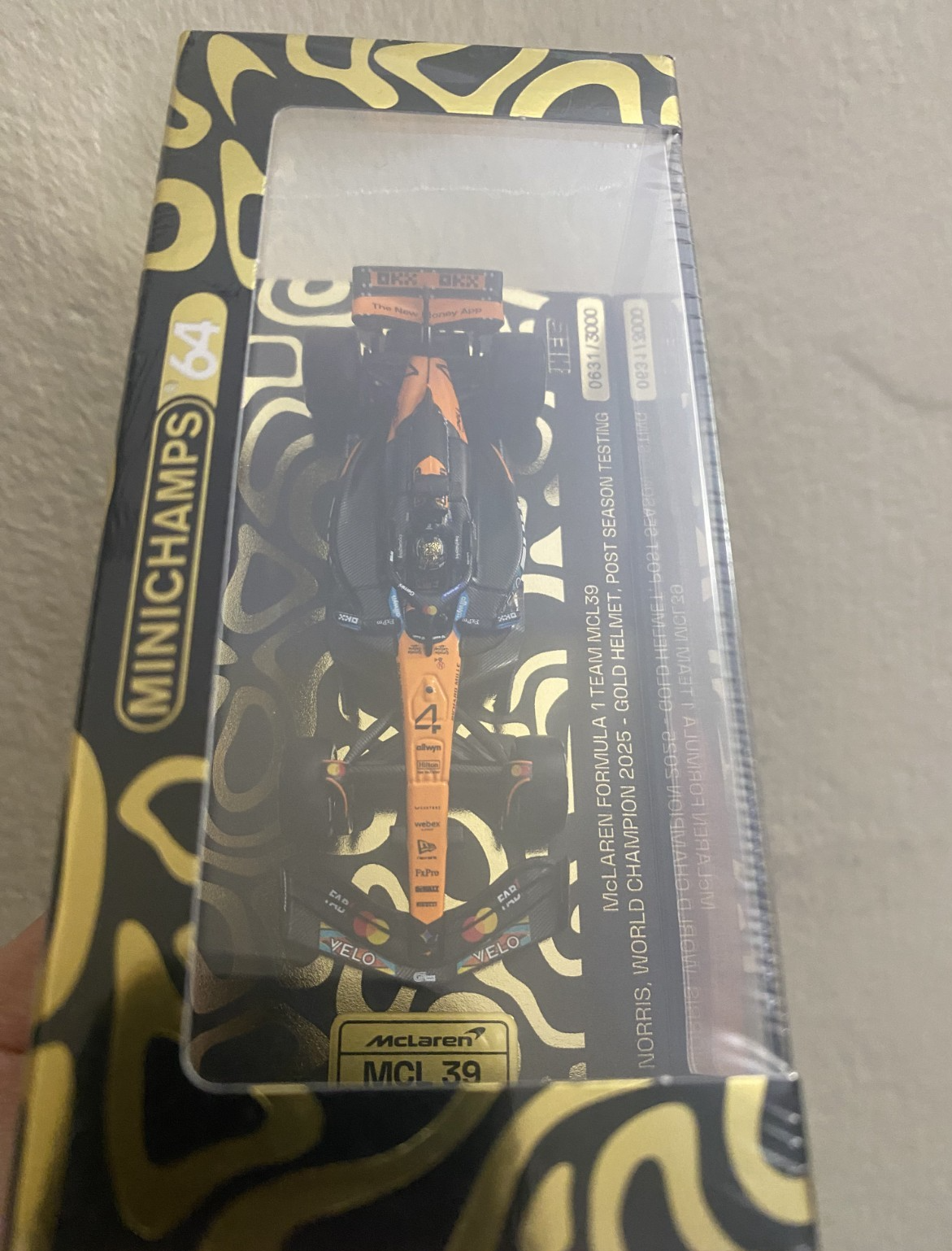 MINICHAMPS 1/64 McLaren MCL39 Lando Norris HEC Exclusive F1