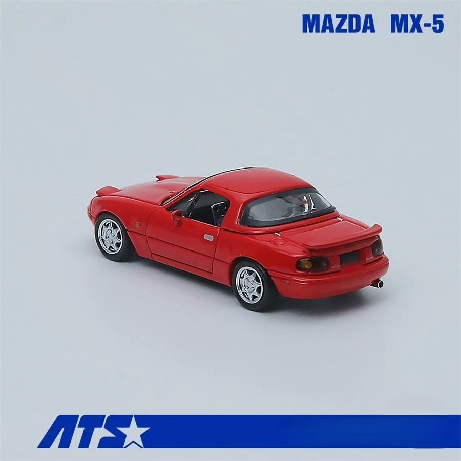 ATS Model Mazda MX-5 Miata Initial D 1/64 Diecast Model Car Red