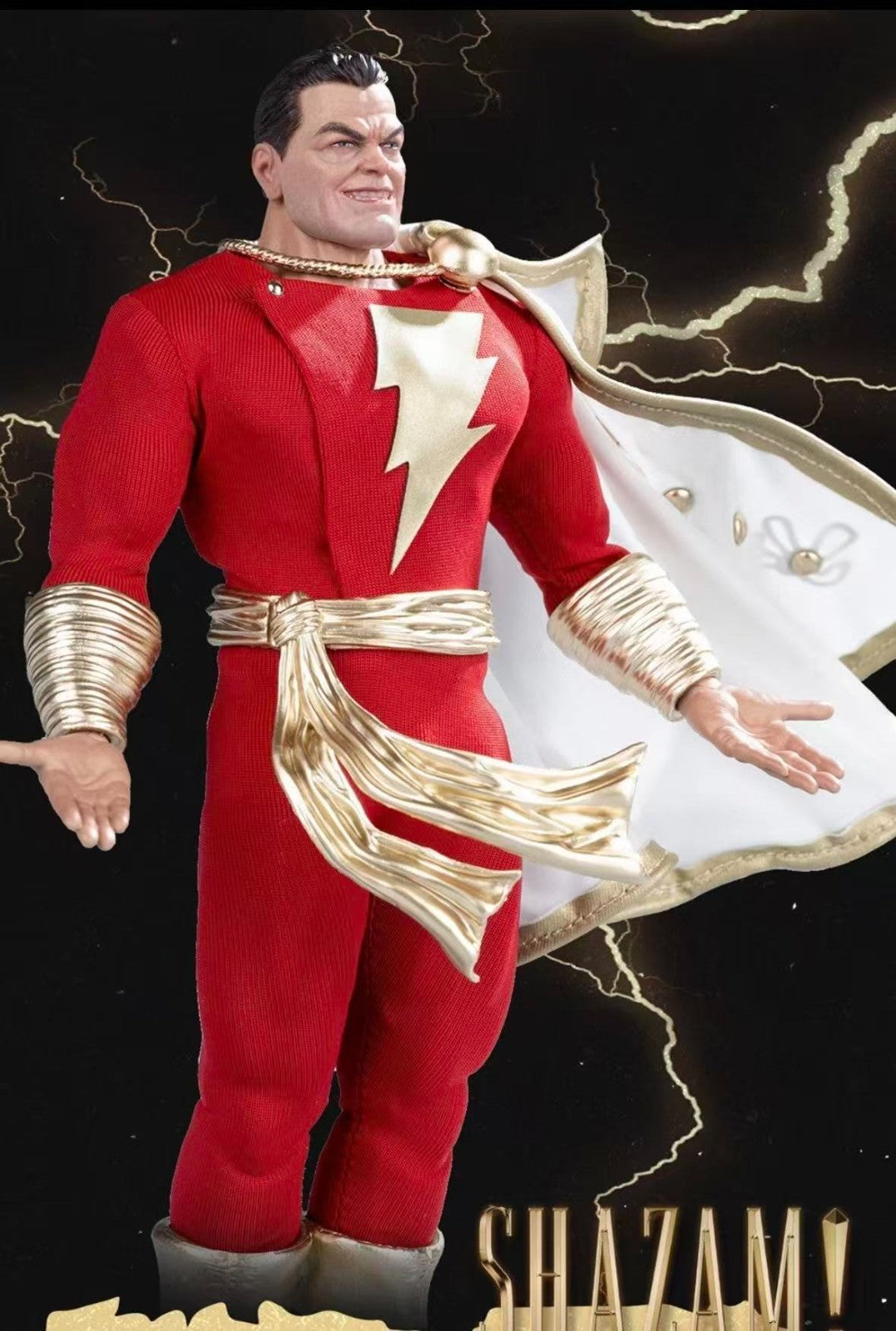 Shazam 1/12 Scale Action Figure GONG DC Comics Warner Bros Licensed Set w/Bonus