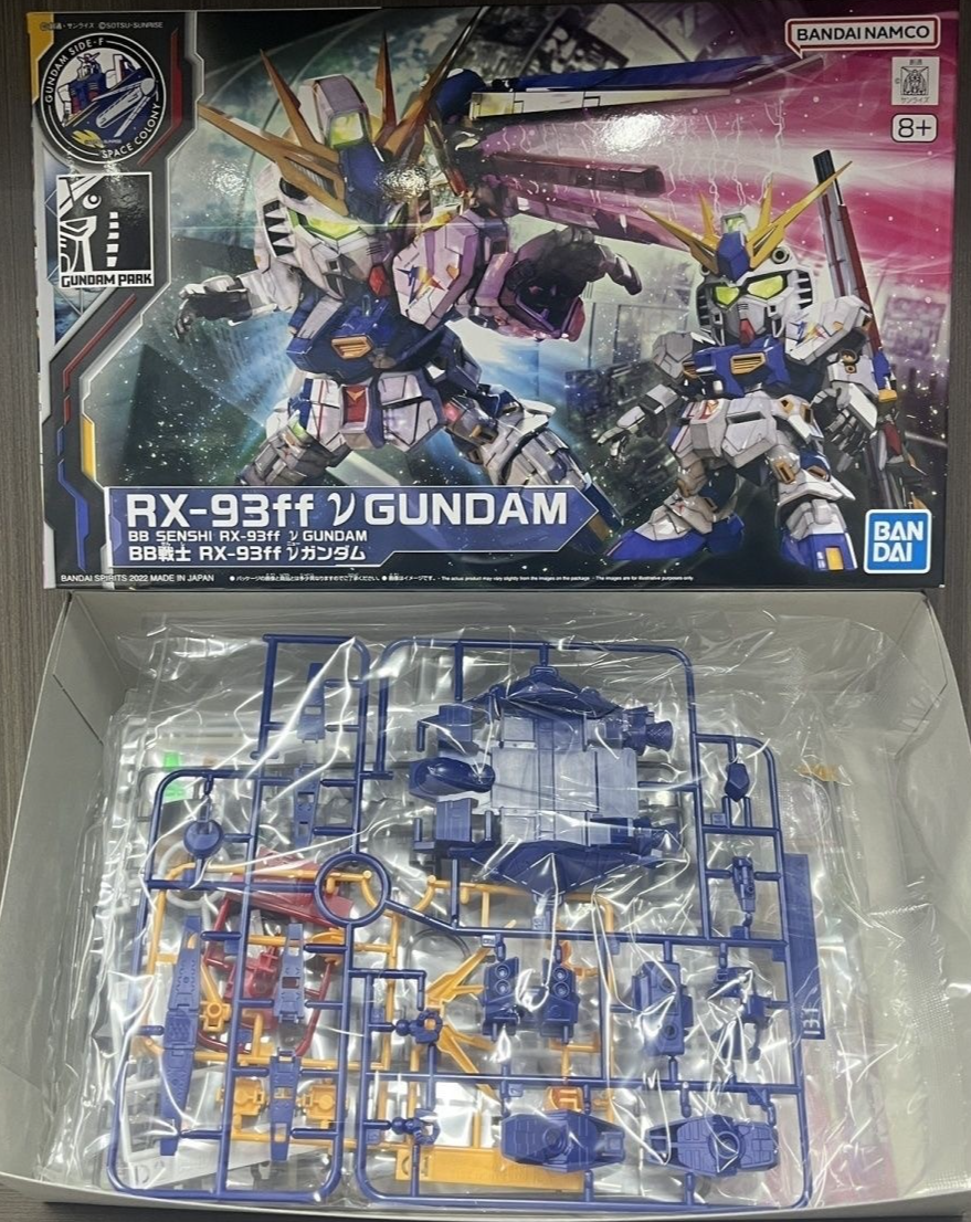 Bandai BB Senshi RX-93ff Nu Gundam Gundam Side-F Limited SD Model Kit New