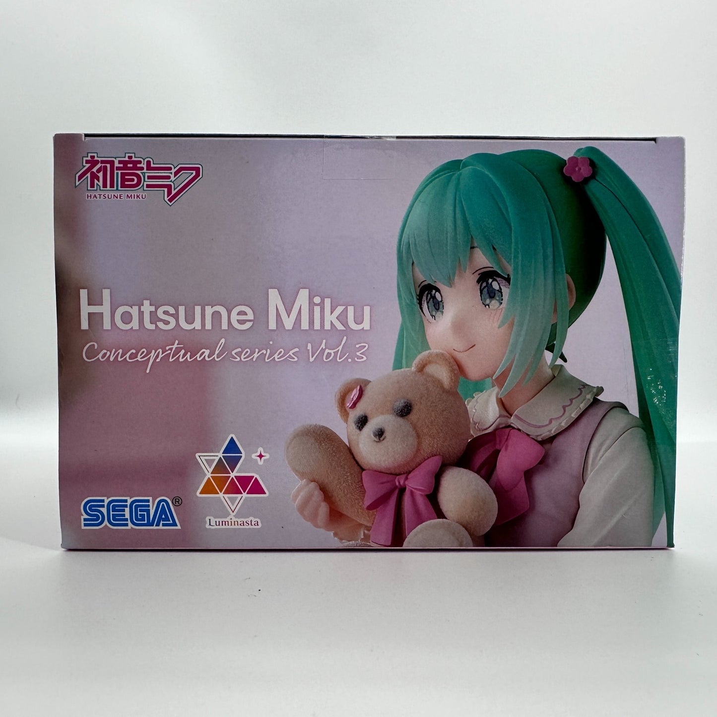 Hatsune Miku Conceptual Series Vol.3 Luminasta SEGA Figure with Teddy Bear New
