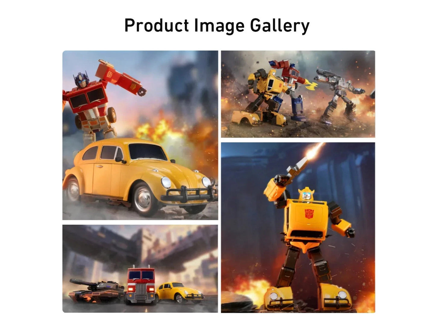 Robosen Transformers Flagship Bumblebee Auto-Convert Robot English 100-240V Car