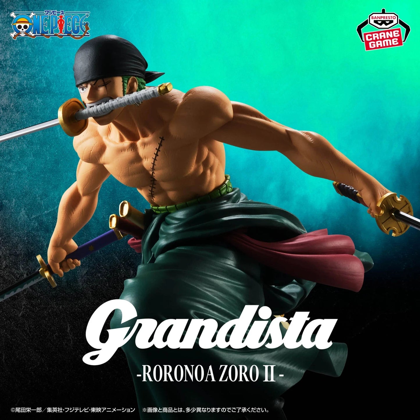 One Piece Grandista Roronoa Zoro II Figure Banpresto Crane Game Authentic
