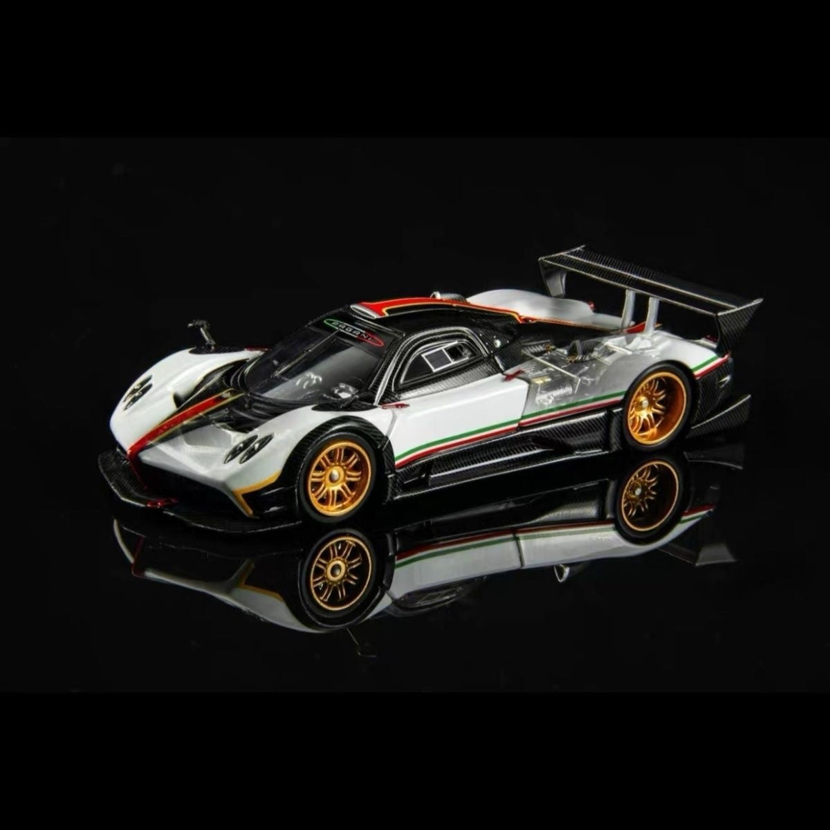 Pagani Zonda R White 1/64 Diecast Model Car AR Box
