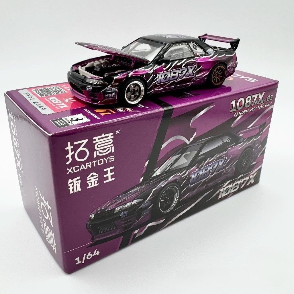 XCARTOYS 1/64 1087X Pandem R32 Echo Gao HEC Exclusive Drift Car