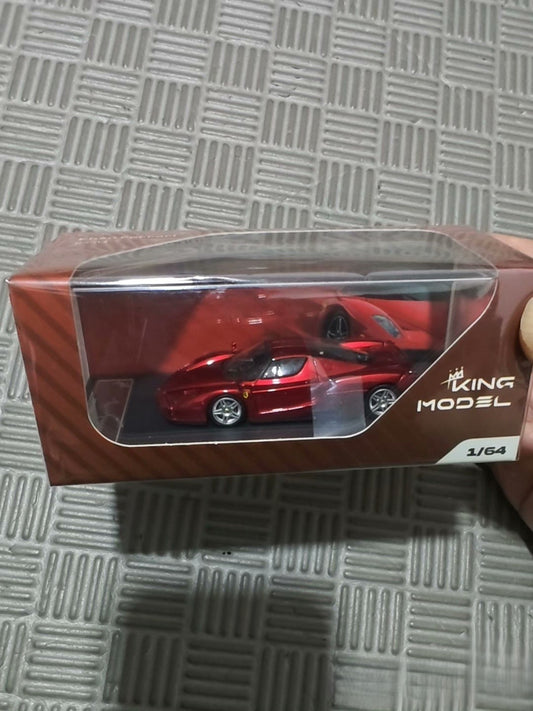 King Model 1/64 Ferrari Enzo Metallic Red Limited 494/999 Diecast