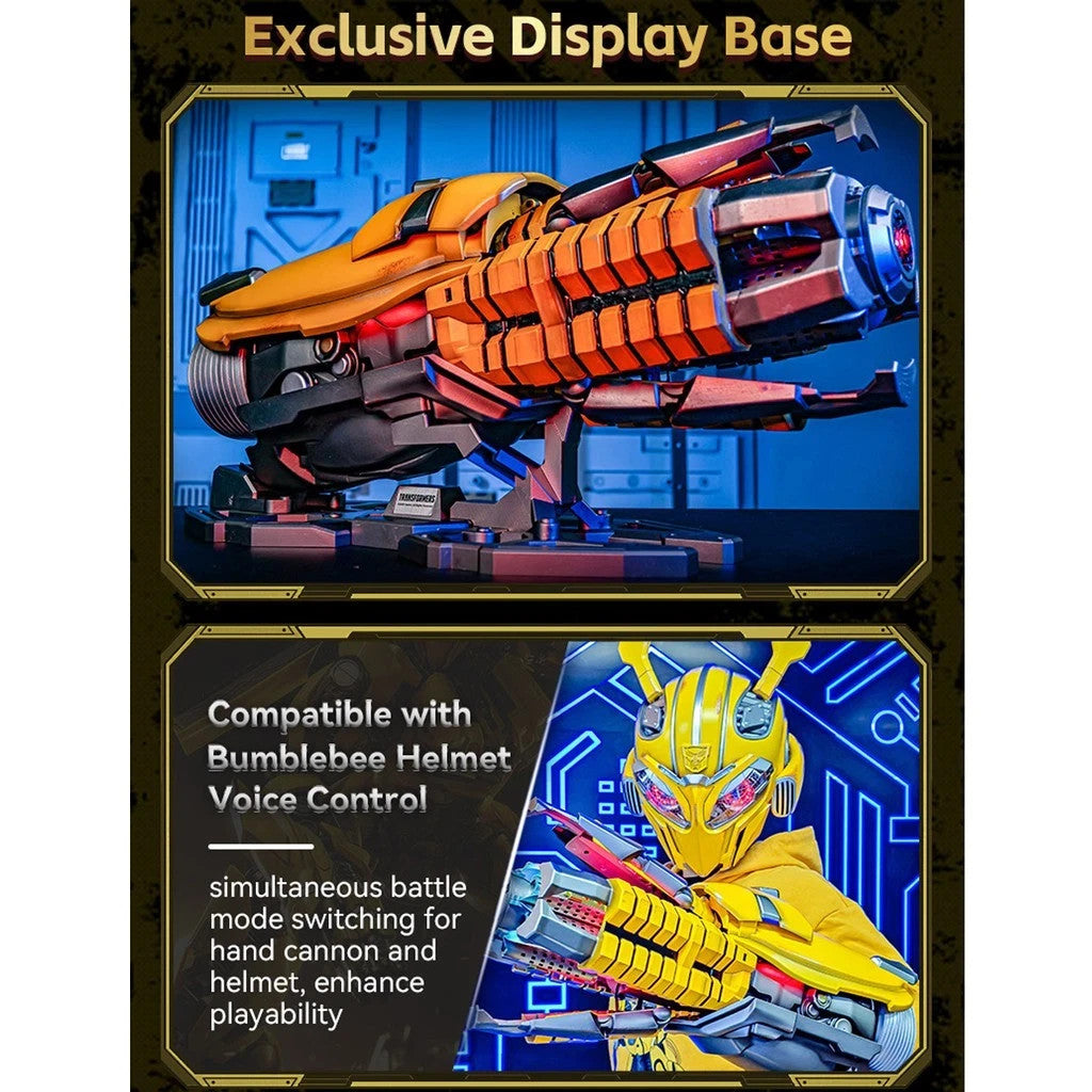Transformers Bumblebee Wearable Hand Cannon LED Light Sound Effect Display Prop