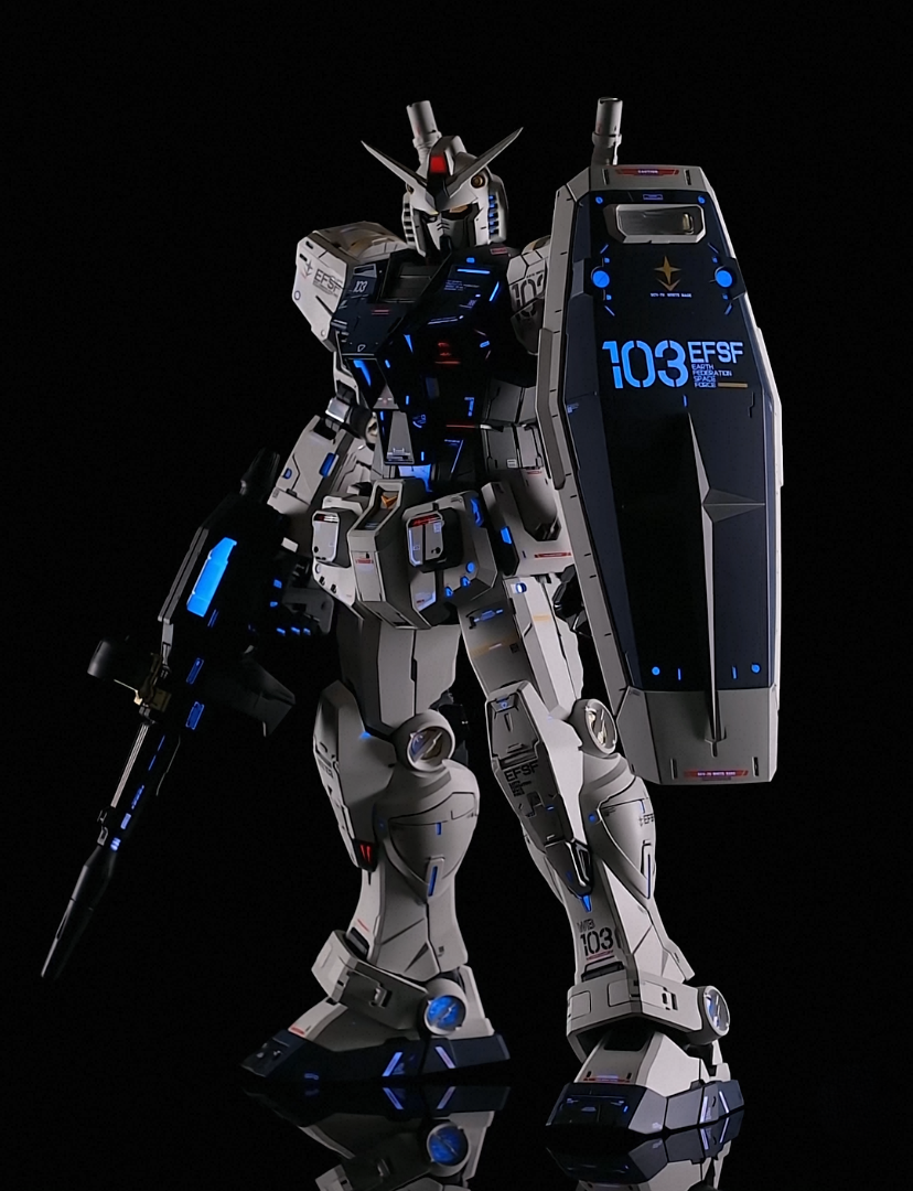 MG 1/100 RX-93 Nu Gundam Ver. Ka Custom Painted Model Kit EFSF MS 103 Figure