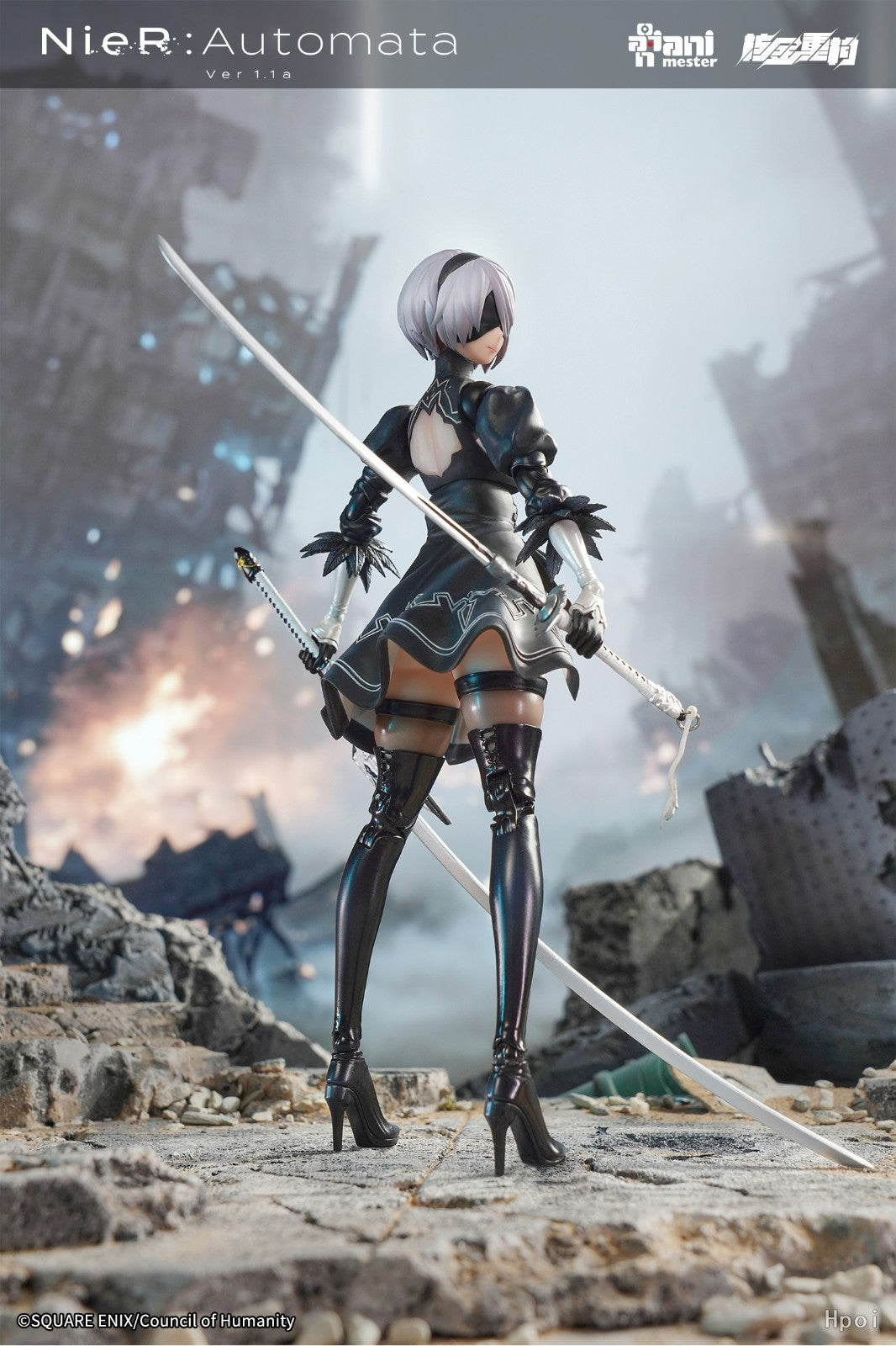 2B NieR Automata Style 1/9 Action Figure AniMester Collectible New