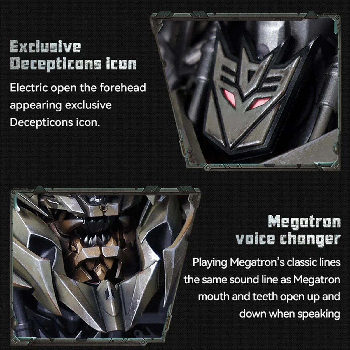 Killerbody Transformers Megatron Wearable Helmet LED Light Voice Changer