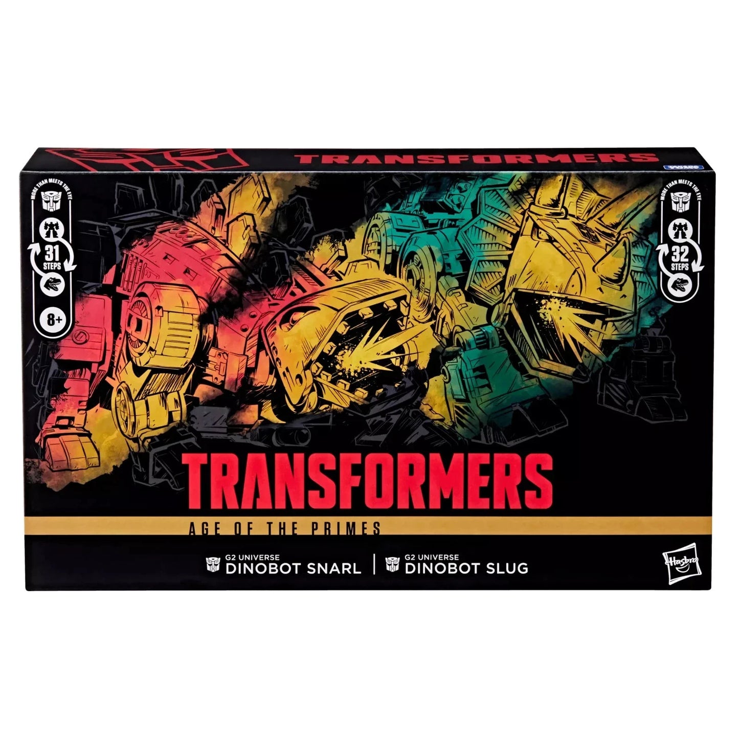 Transformers Age of the Primes G2 Dinobot Snarl Slug 2-Pack Hasbro Dinobots Set