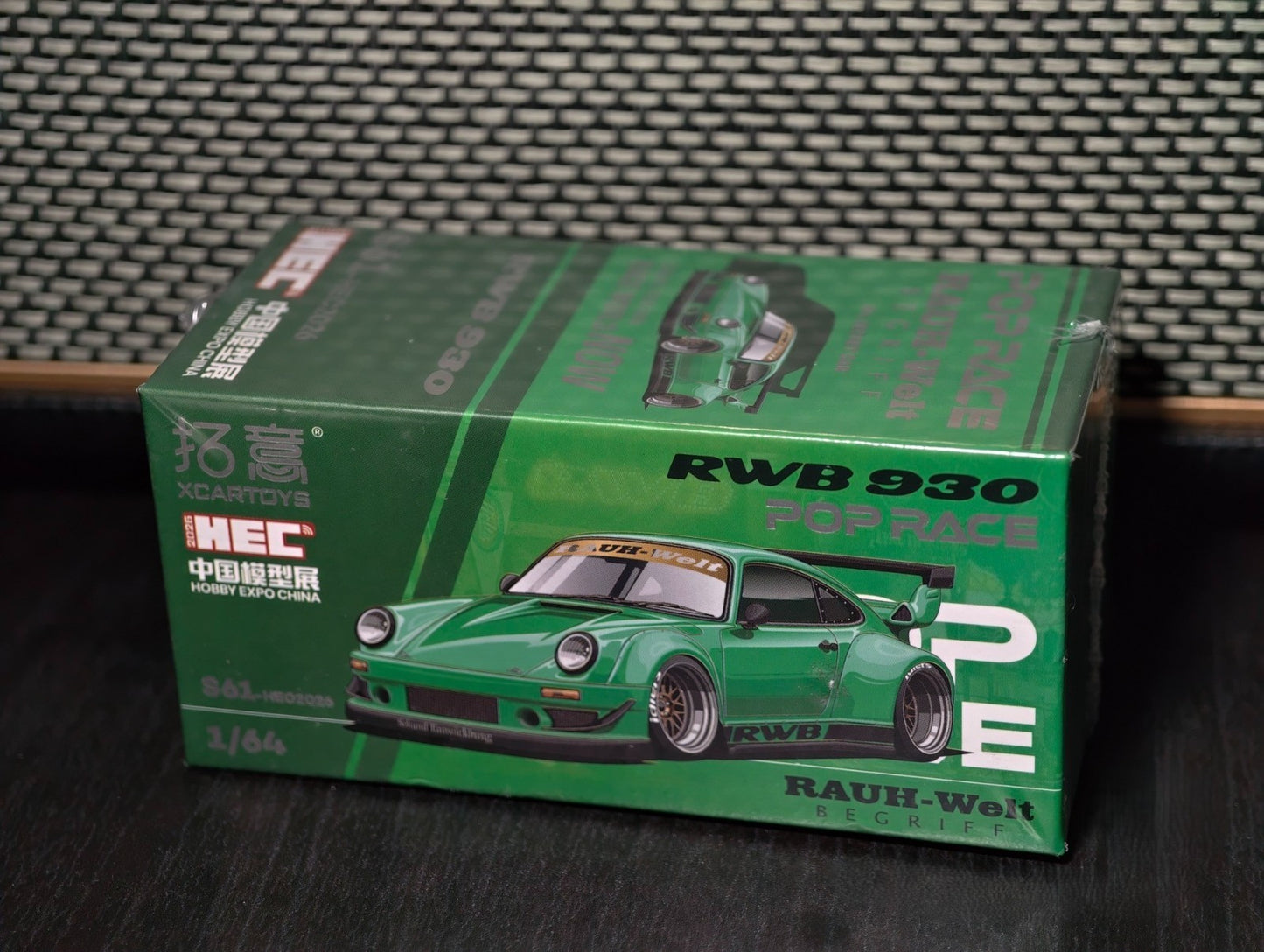 XCARTOYS PopRace RWB 930 Porsche Green HEC 2026 Exclusive 1/64