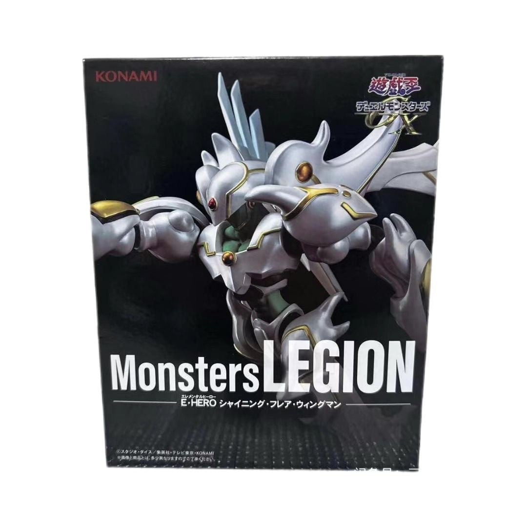 KONAMI Yu-Gi-Oh E HERO Shining Flare Wingman Monsters LEGION Figure NEW