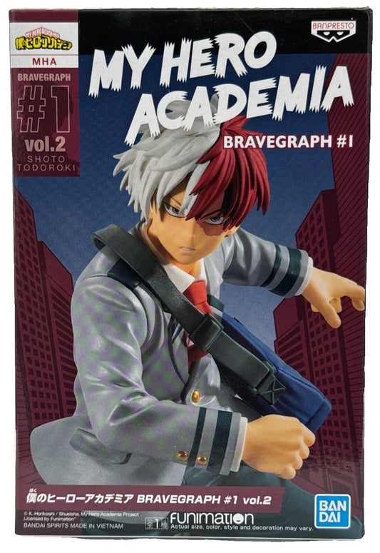 My Hero Academia Shoto Todoroki Bravegraph #1 Vol.2 Figure Banpresto