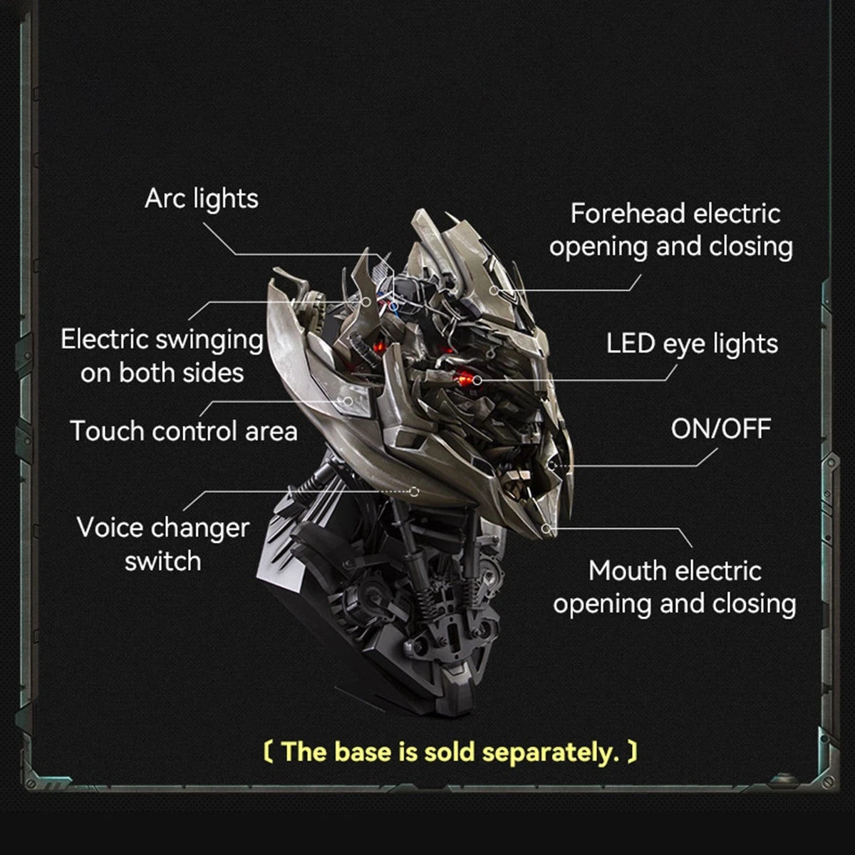Killerbody Transformers Megatron Wearable Helmet LED Light Voice Changer