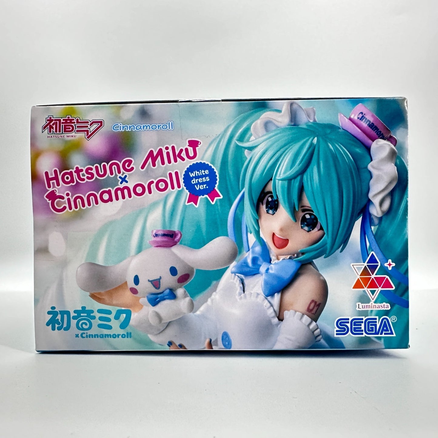 Hatsune Miku × Cinnamoroll Luminasta Figure White Dress Ver. | SEGA