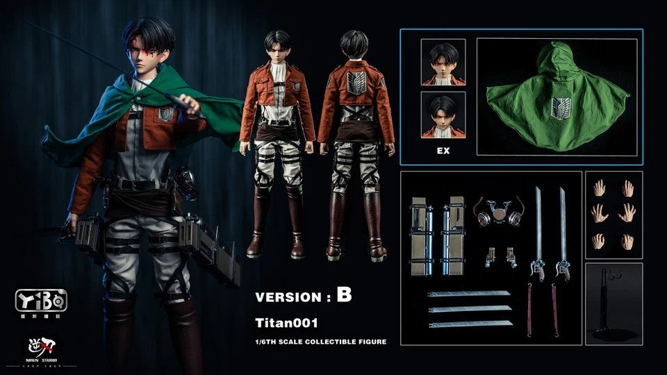 1/6 Scale Titan001 Version B Action Figure Set w/ Cloak Weapons Accessories NEW