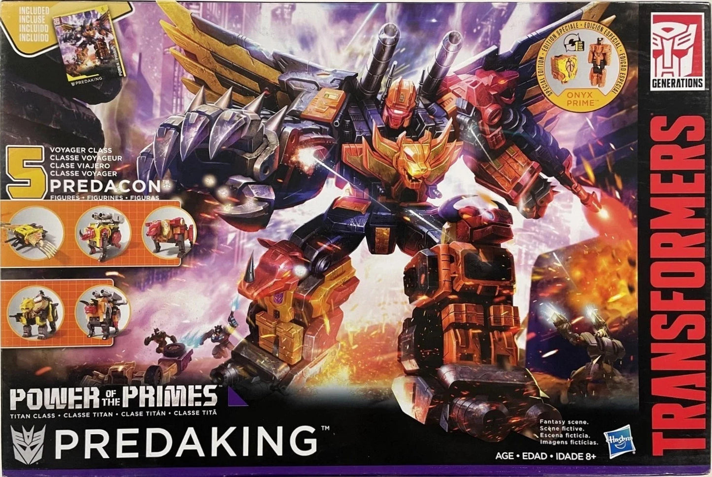 Transformers Power of the Primes Predaking Combiner Set Titan Class Hasbro