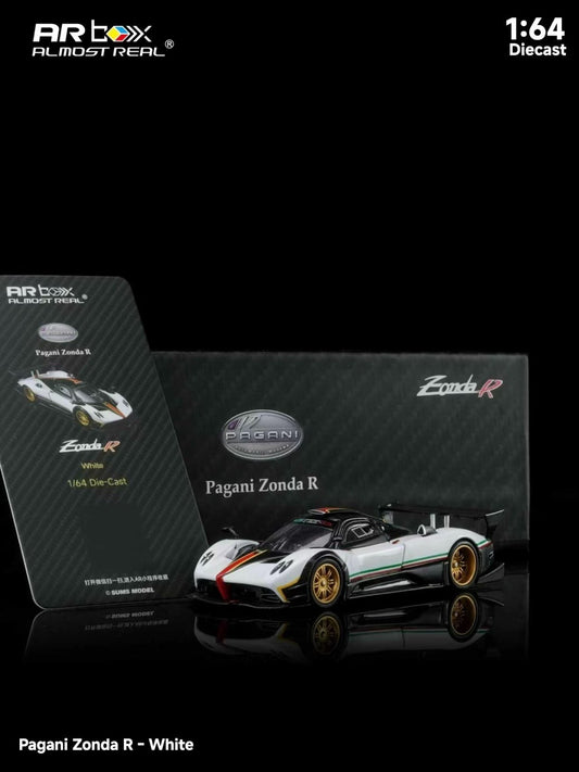 Pagani Zonda R White 1/64 Diecast Model Car AR Box