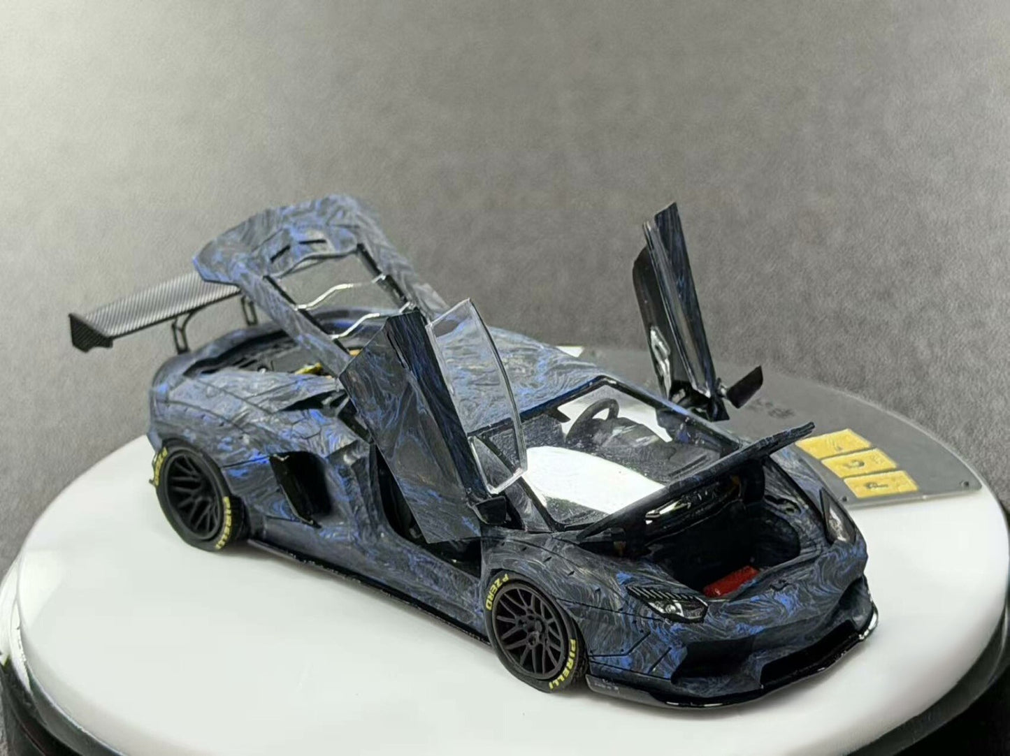PGM 1/64 LB700 Blue Carbon Limited 520pcs Diecast Model Car