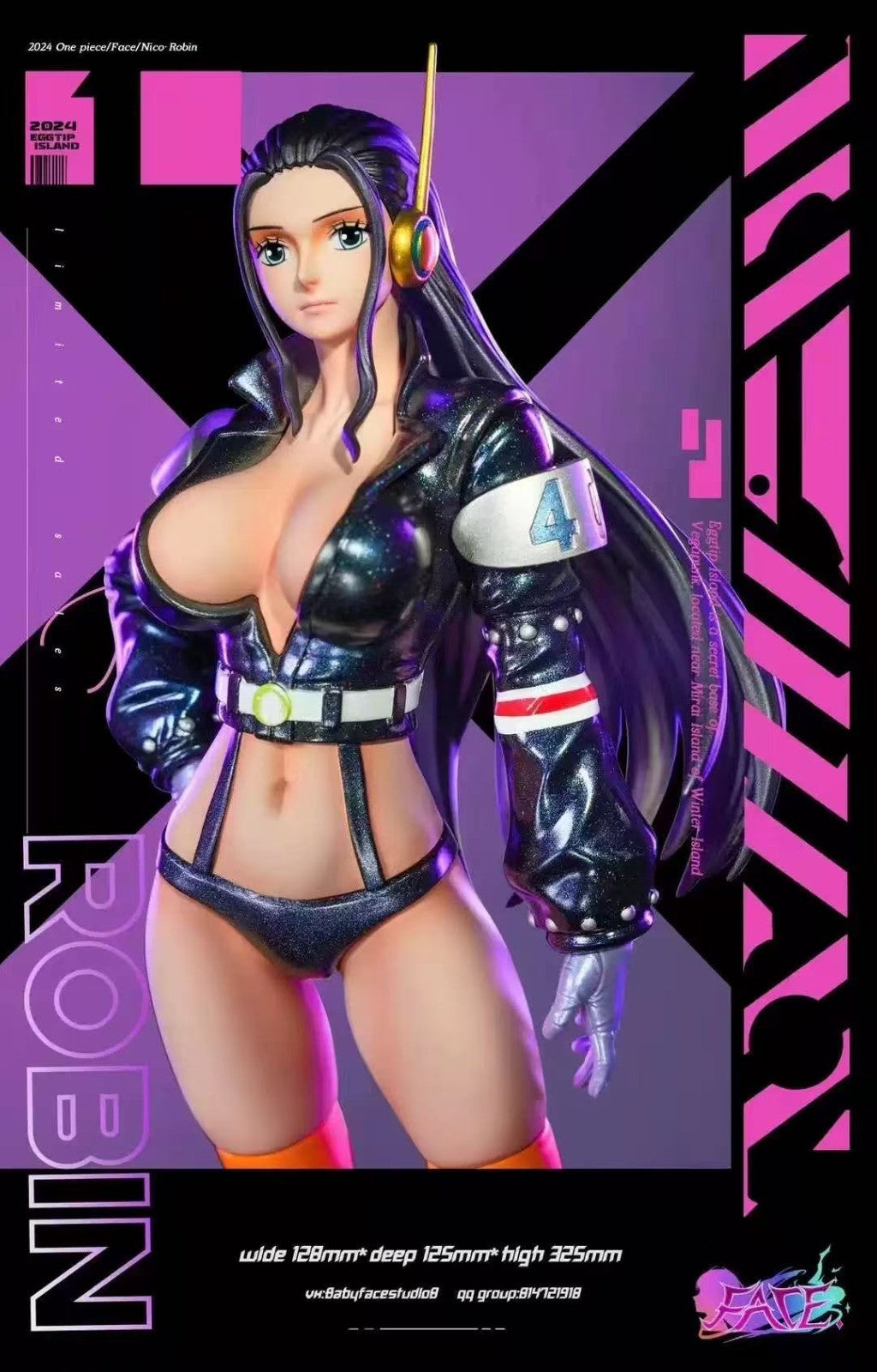 Nico Robin Egghead Ver One Piece 1/6 Scale Resin Statue LED Base GK Figure Model