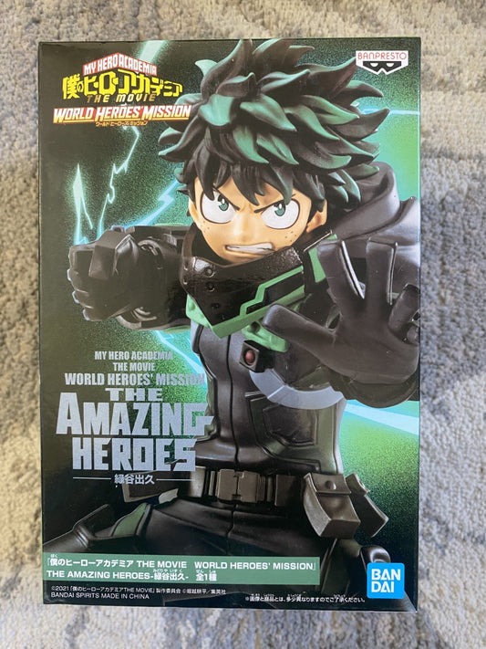 My Hero Academia Movie World Heroes’ Mission Izuku Midoriya Figure Amazing Heroe