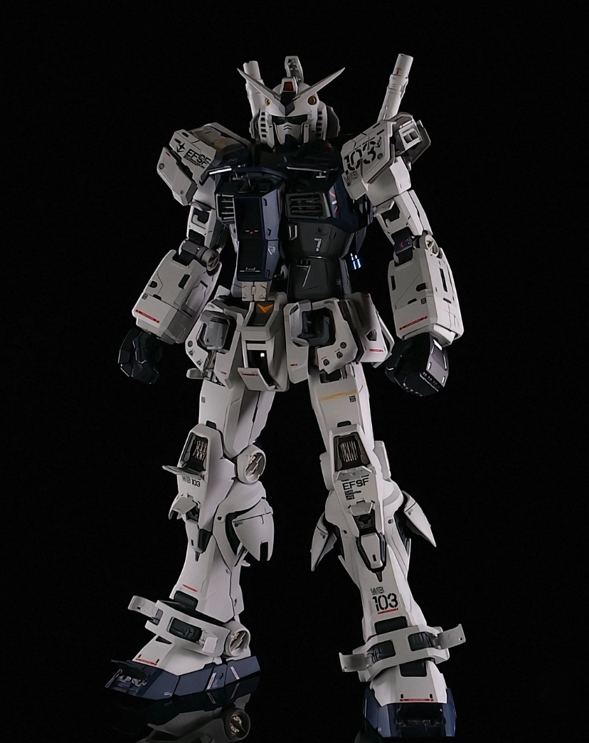 MG 1/100 RX-93 Nu Gundam Ver. Ka Custom Painted Model Kit EFSF MS 103 Figure