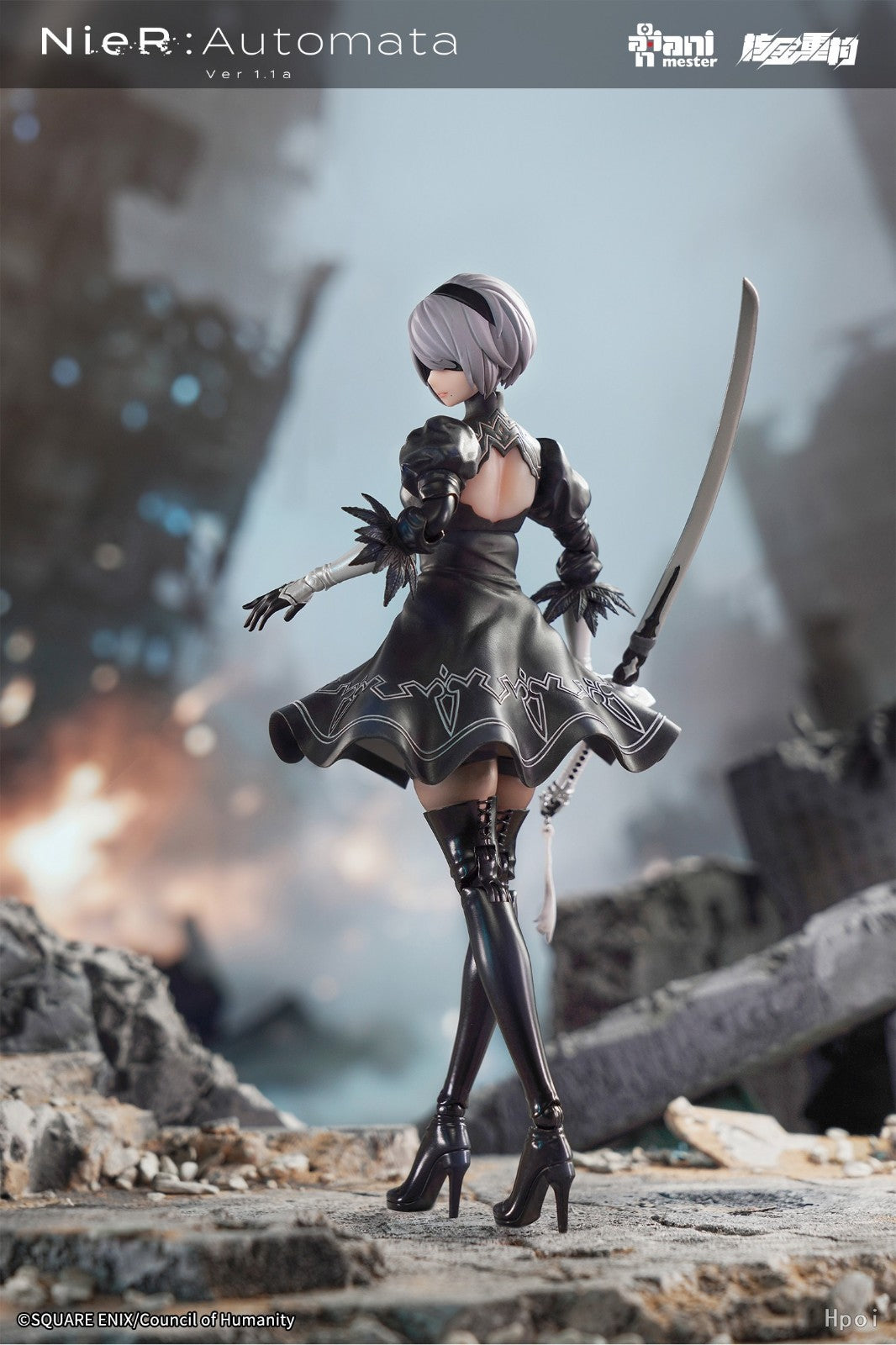 2B NieR Automata Style 1/9 Action Figure AniMester Collectible New