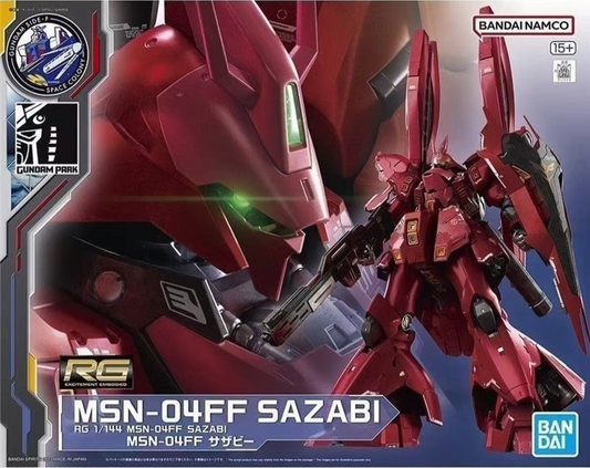 Bandai RG MSN-04FF Sazabi 1/144 Gundam Side-F Exclusive Model Kit