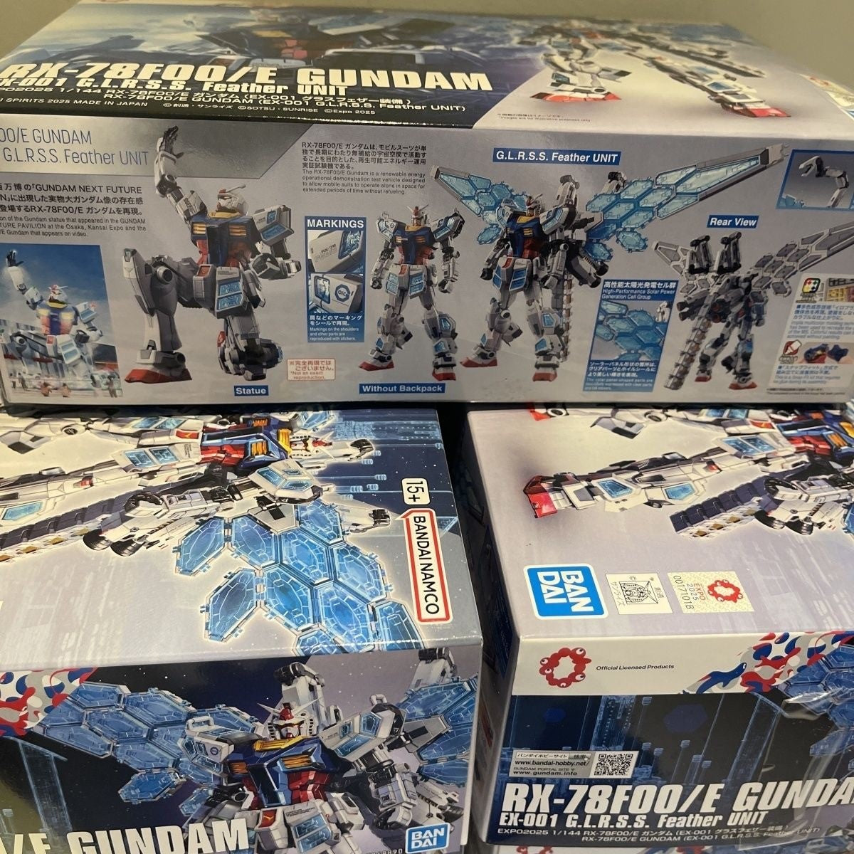 HG 1/144 RX-78F00/E GUNDAM EX-001 G.L.R.S.S. Feather Unit Expo 2025 Limited