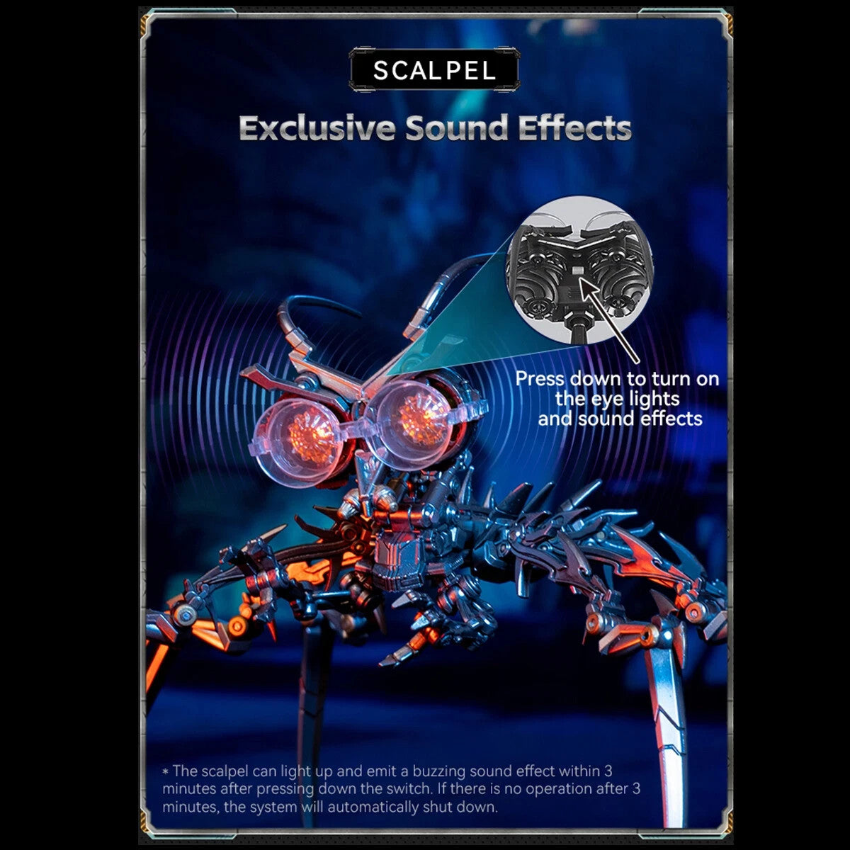 Transformers ROTB Scorponok Scalpel LED Light Sound Effect Articulated Collectib