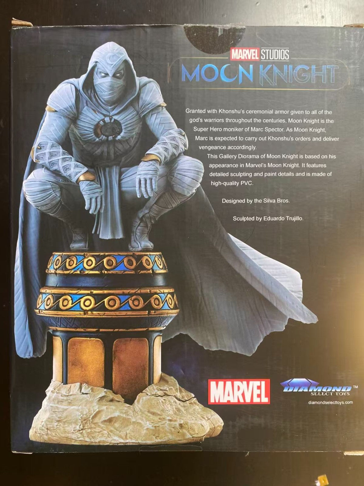 Marvel Moon Knight PVC Diorama Statue Disney+ Gallery Figure Collectible