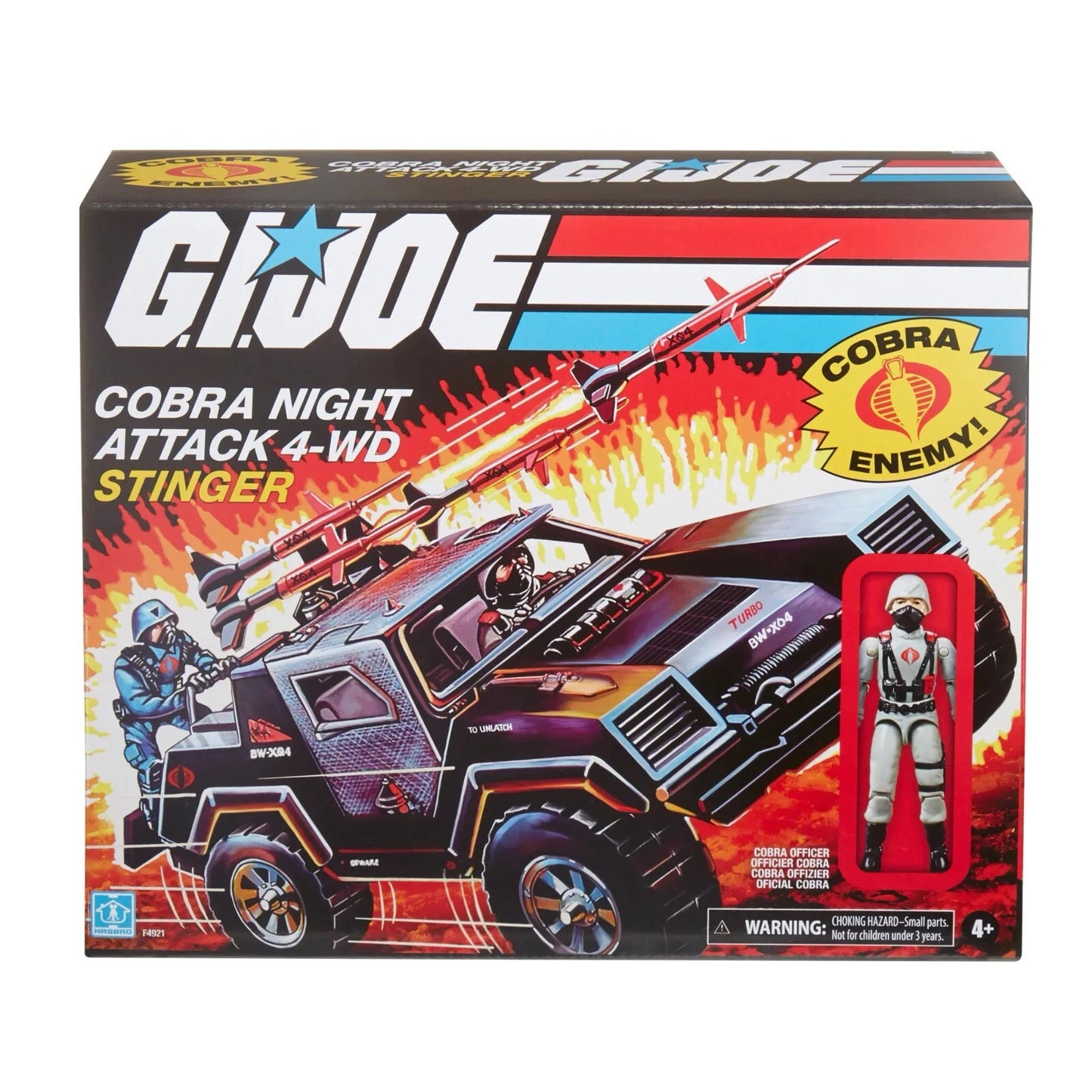 GI Joe Retro Cobra Stinger 4WD Night Attack Vehicle w Driver Hasbro NEW