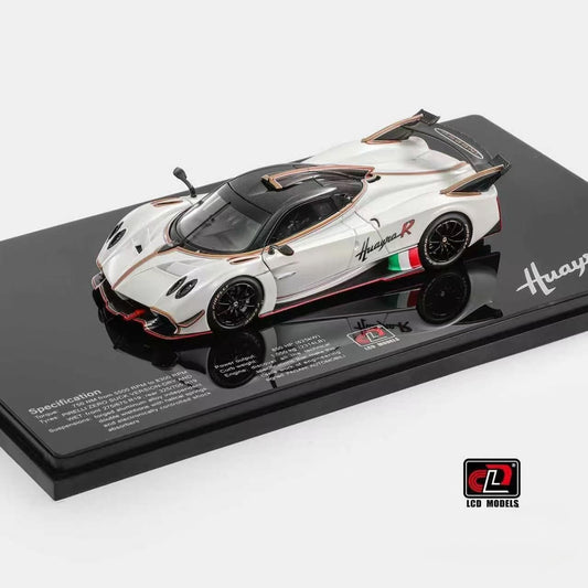 LCD Models 1/43 Pagani Huayra R Matte White Full Opening Diecast Preorder