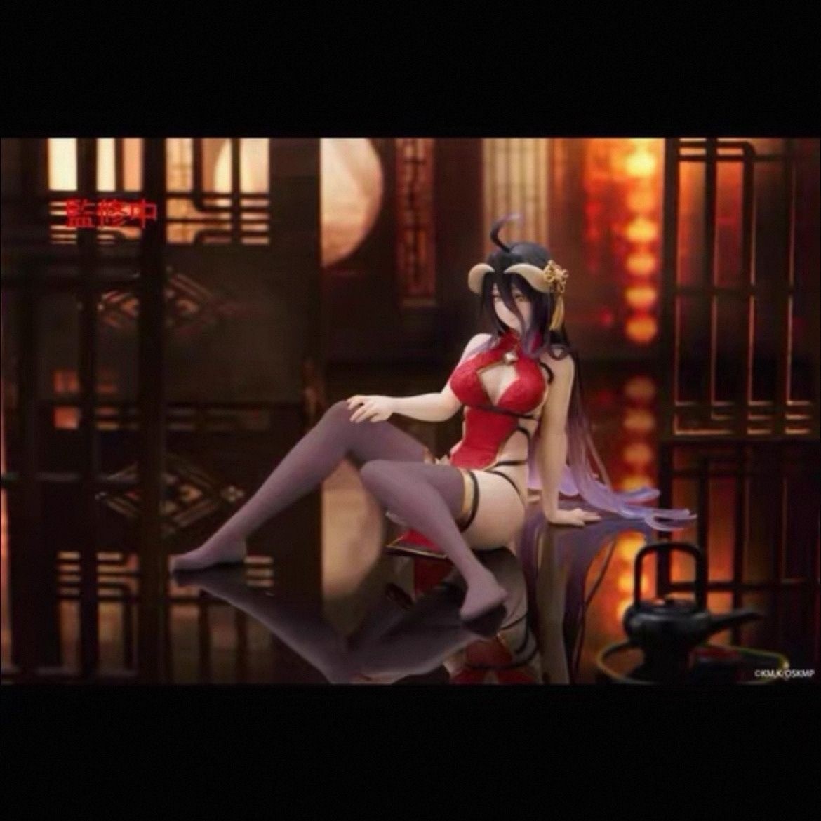 Overlord Albedo China Dress Ver. Renewal Desktop Cute Taito Prize Figure NEW