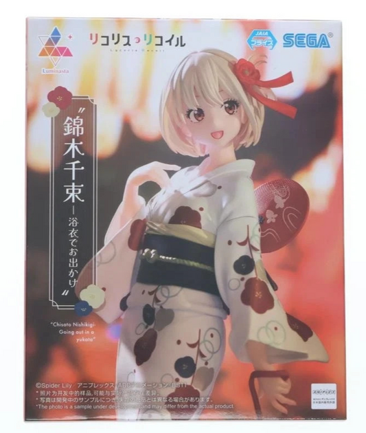 Lycoris Recoil Chisato Nishikigi Yukata Luminasta Figure SEGA Anime Statue New