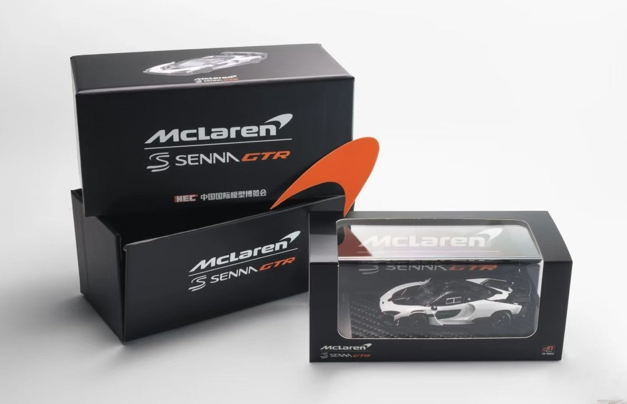 LCD 1/64 McLaren Senna GTR White HEC Expo Diecast Model