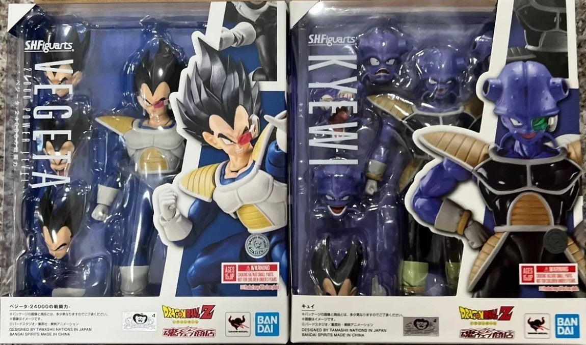 S.H.F Dragon Ball Z Vegeta & Kyewi SHF Bandai Tamashii Nations Action Figure