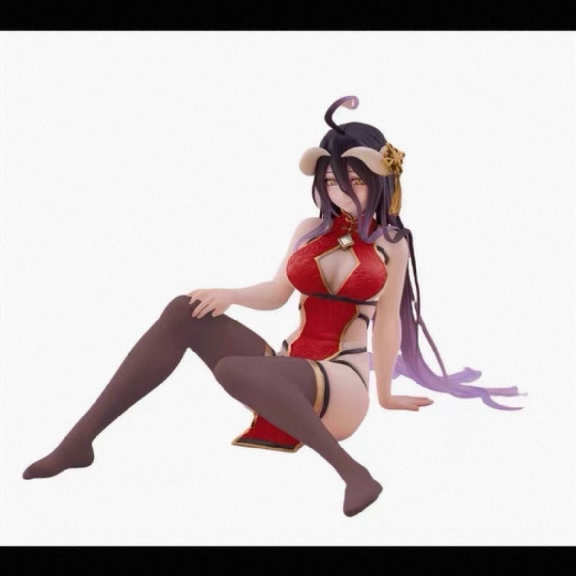Overlord Albedo China Dress Ver. Renewal Desktop Cute Taito Prize Figure NEW