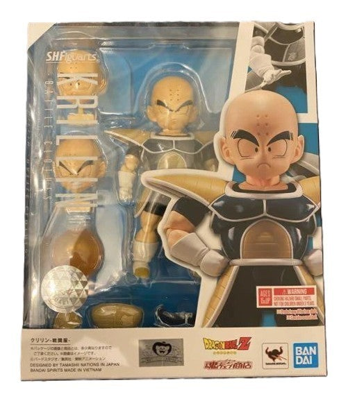 SH Figuarts Krillin Saiyan Armor Dragon Ball Z Bandai Tamashii Nations