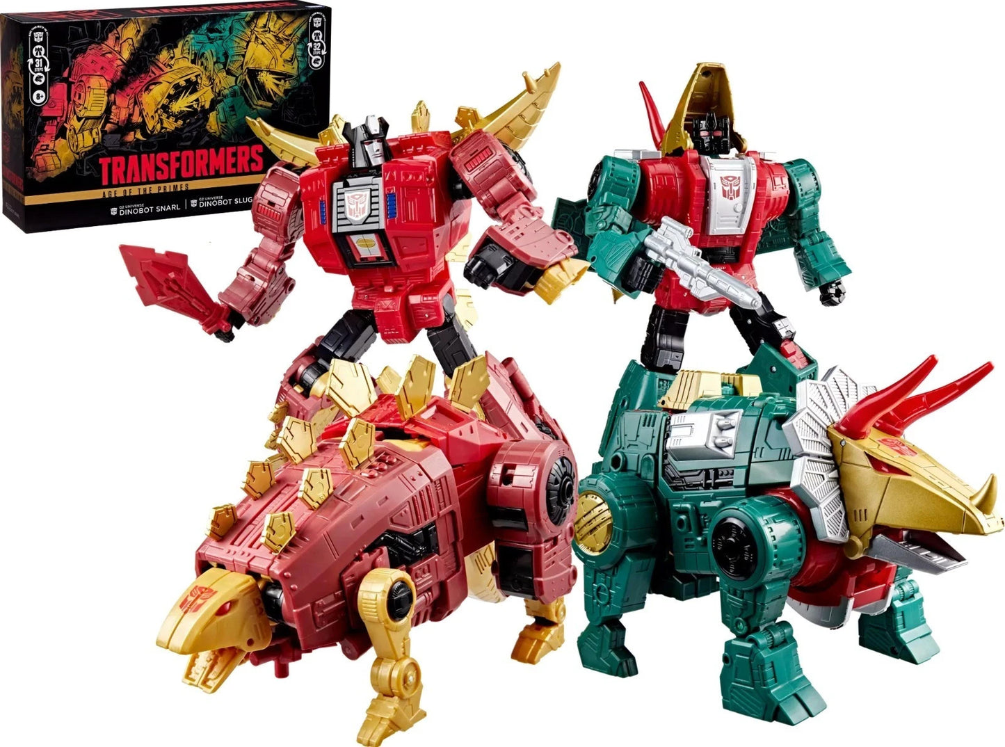 Transformers Age of the Primes G2 Dinobot Snarl Slug 2-Pack Hasbro Dinobots Set