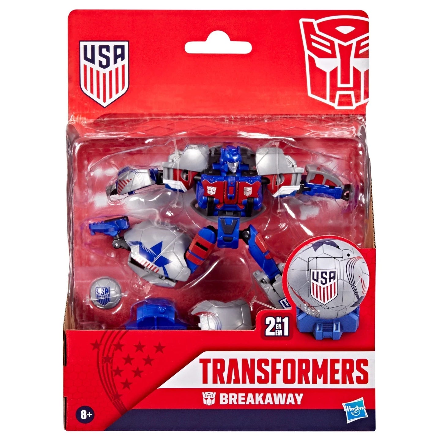 Transformers Breakaway USA Soccer 2-in-1 Hasbro Action Figure NEW