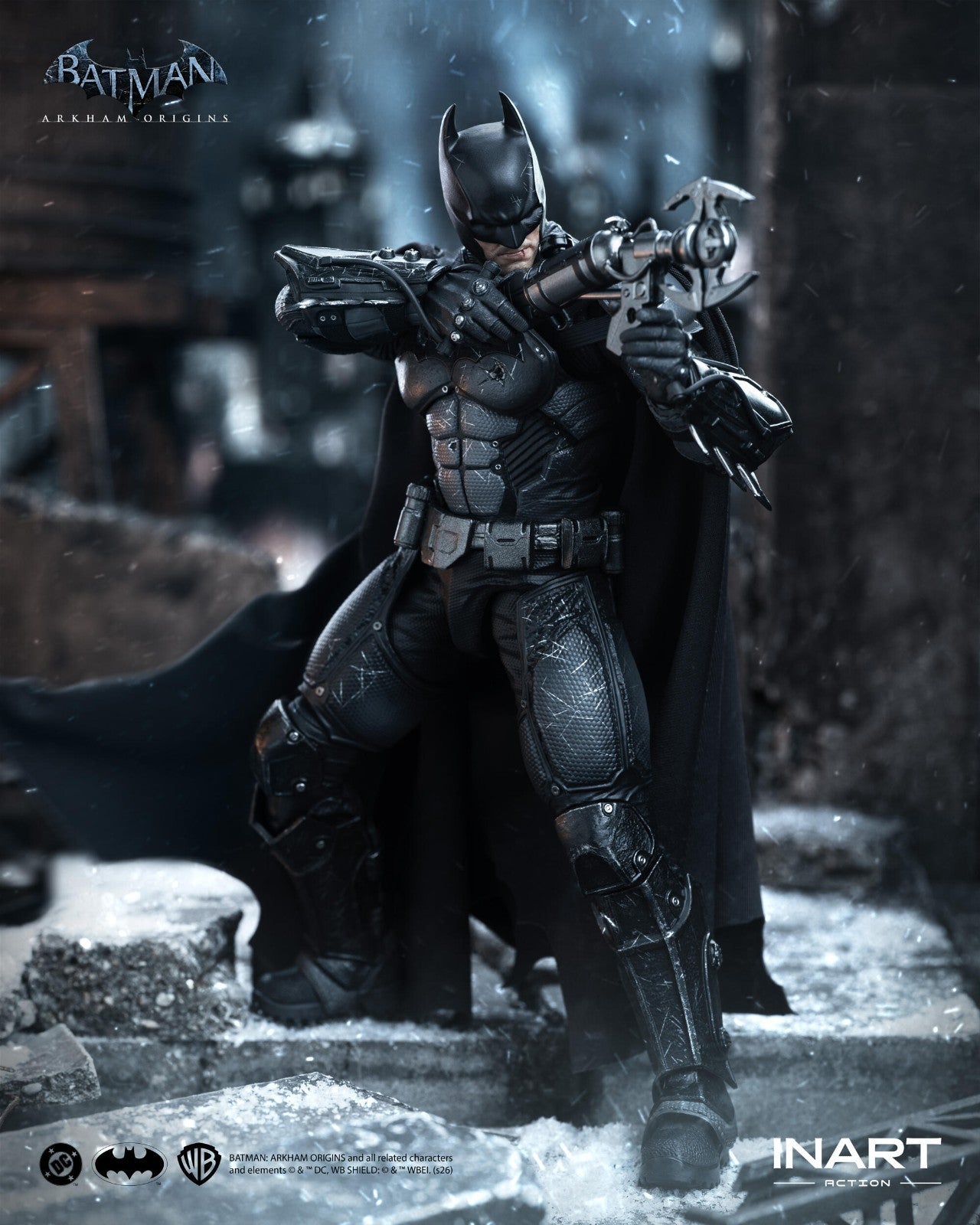 INART Batman Arkham Origins Battle Damaged 1/12 Figure DC Action PREORDER