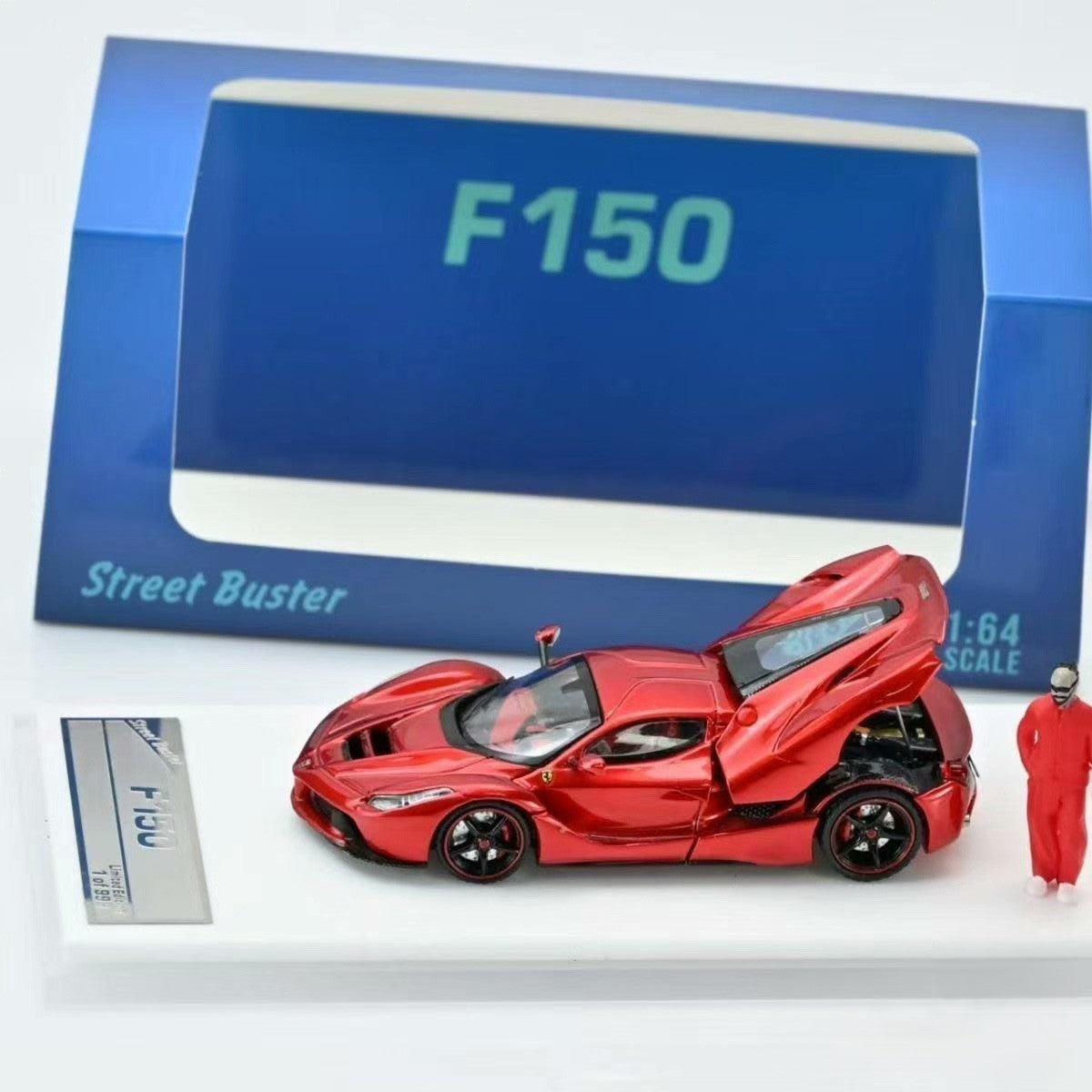 Street Buster 1/64 Ferrari LaFerrari F150 Hamilton Figure Diecast