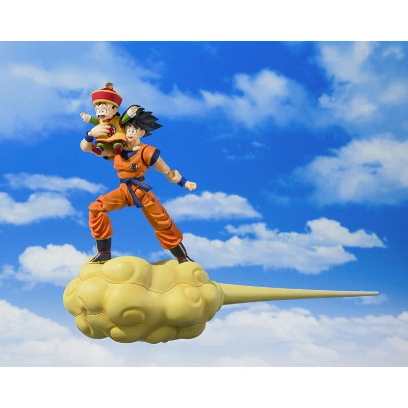 SHF Goku & Kid Gohan Nimbus Dragon Ball Z Figure Bandai Tamashii